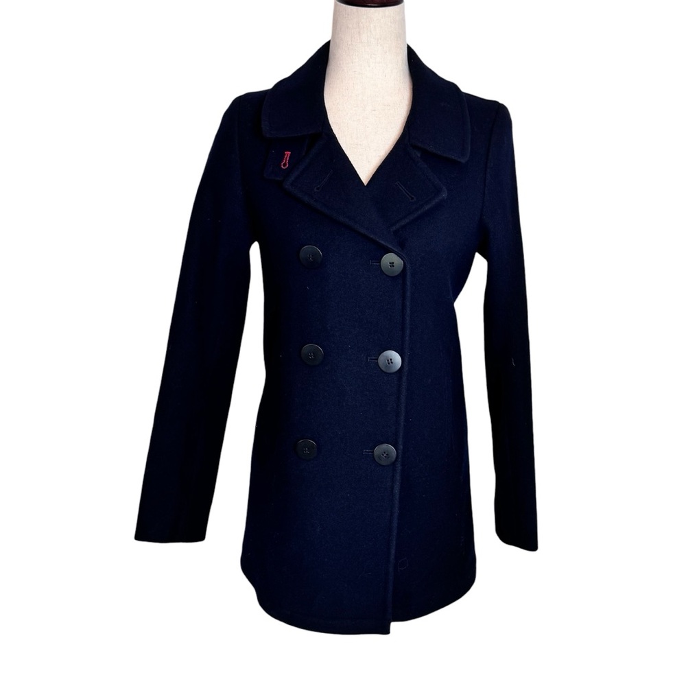 Ines De La Fressange Paris x Uniqlo‎ XS Women's Navy wool blend Peacoat